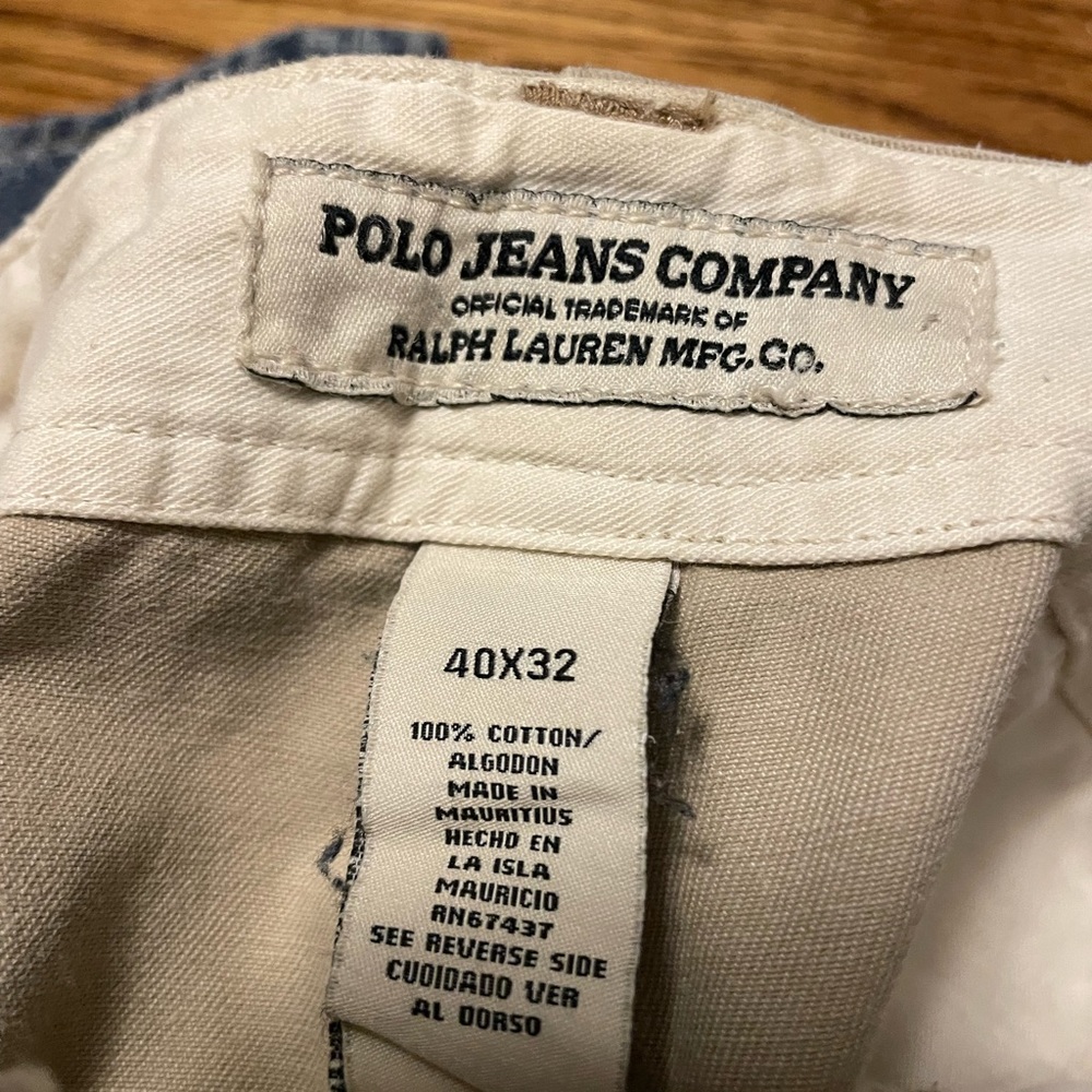 Polo cargo khaki jeans relaxed fit